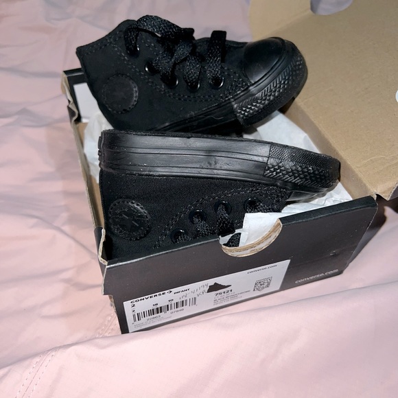 Converse Other - NWT Black HiTop Infant Converse